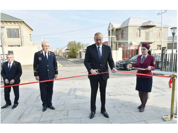 Prezident İlham Əliyev Pirşağı dəmir yolu stansiyasının açılışında iştirak edib